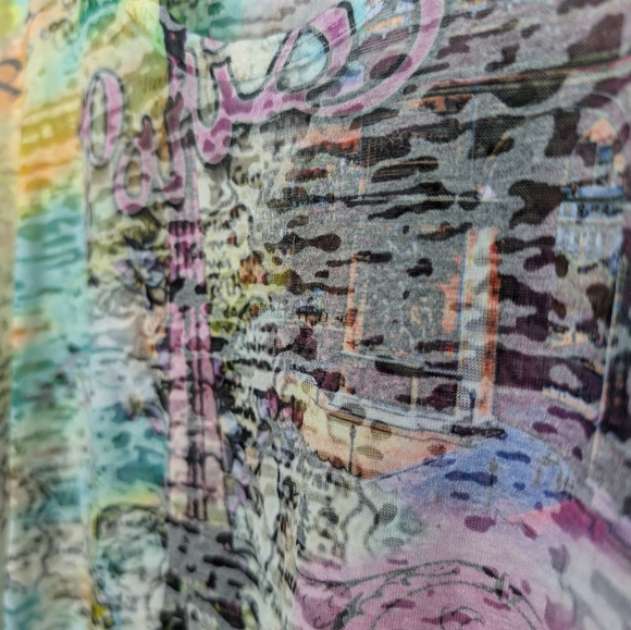 NWT Disney Parks Big Bang Paris Sheer Sleeveless Tank Top 2XL - Picture 7 of 9